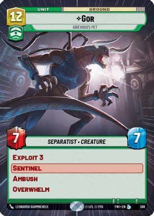 Gor - Grievous's Pet (388) (Hyperspace) (388) [Twilight of the Republic] - Fantasy Flight Games - Card Brawlers | Quebec | Canada |