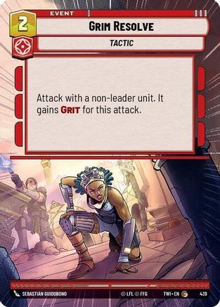 Grim Resolve (439) (Hyperspace) (439) [Twilight of the Republic] - Fantasy Flight Games - Card Brawlers | Quebec | Canada |