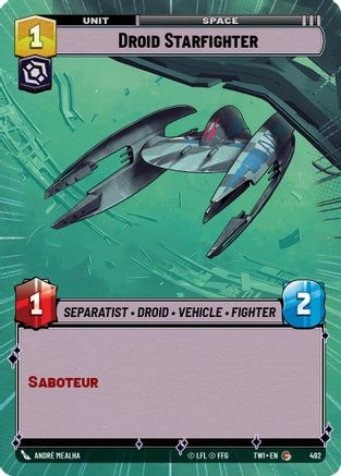 Droid Starfighter (492) (Hyperspace) (492) [Twilight of the Republic] - Fantasy Flight Games - Card Brawlers | Quebec | Canada |