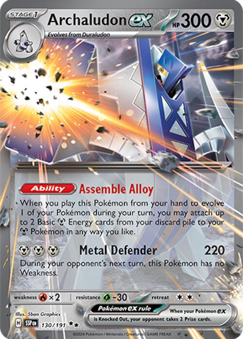 Archaludon ex (130/191) [Scarlet & Violet: Surging Sparks] - Pokémon - Card Brawlers | Quebec | Canada |