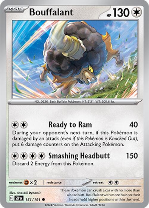 Bouffalant (151/191) [Scarlet & Violet: Surging Sparks] - Pokémon - Card Brawlers | Quebec | Canada |