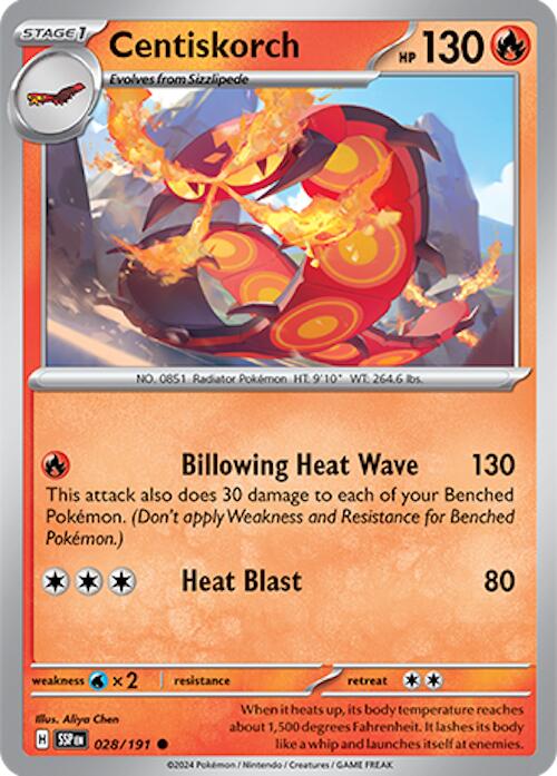 Centiskorch (028/191) [Scarlet & Violet: Surging Sparks] - Pokémon - Card Brawlers | Quebec | Canada |