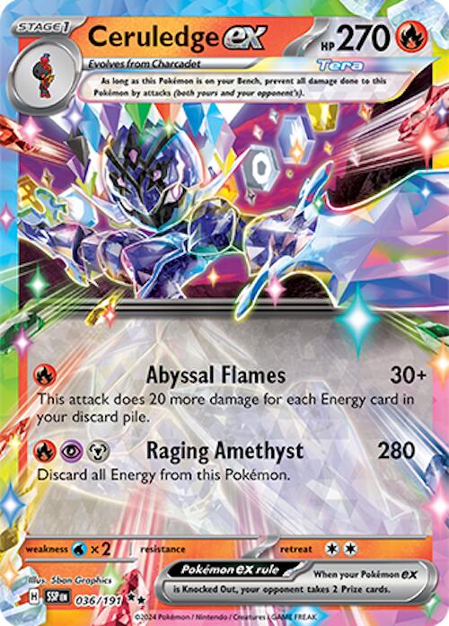 Ceruledge ex (036/191) [Scarlet & Violet: Surging Sparks] - Pokémon - Card Brawlers | Quebec | Canada |