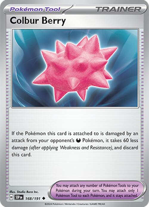 Colbur Berry (168/191) [Scarlet & Violet: Surging Sparks] - Pokémon - Card Brawlers | Quebec | Canada |