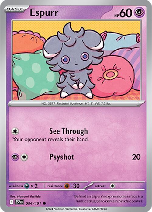 Espurr (084/191) [Scarlet & Violet: Surging Sparks] - Pokémon - Card Brawlers | Quebec | Canada |