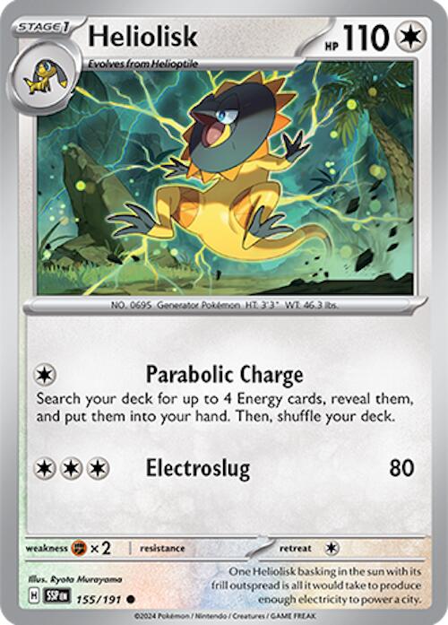 Heliolisk (155/191) [Scarlet & Violet: Surging Sparks] - Pokémon - Card Brawlers | Quebec | Canada |