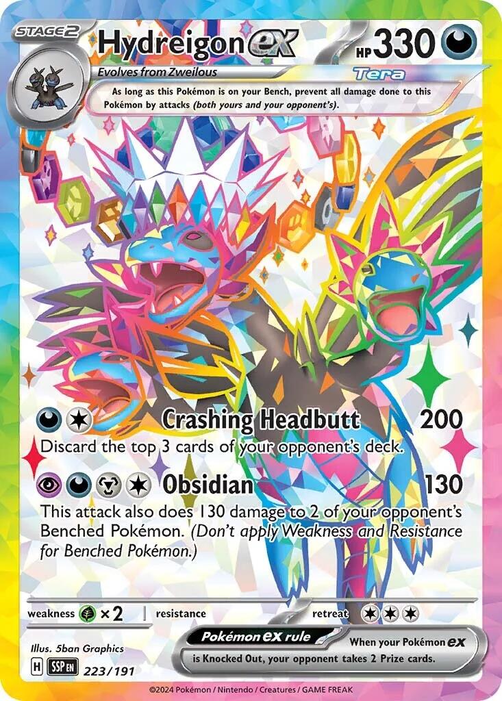 Hydreigon ex (223/191) [Scarlet & Violet: Surging Sparks] - Pokémon - Card Brawlers | Quebec | Canada |