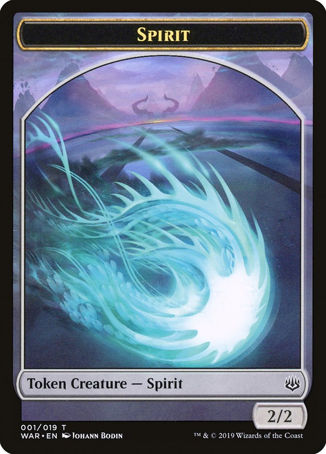 Spirit Token [War of the Spark Tokens] - Magic: The Gathering - Card Brawlers | Quebec | Canada |
