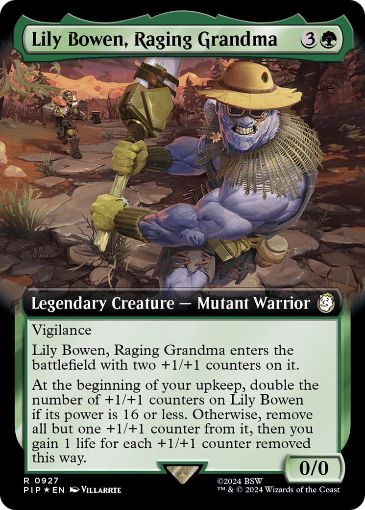 Lily Bowen, Raging Grandma (Extended Art) (Surge Foil) [Fallout] - Magic: The Gathering - Card Brawlers | Quebec | Canada |