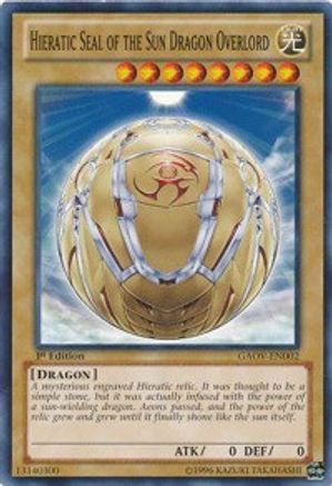 Hieratic Seal of the Sun Dragon Overlord [GAOV-EN002] Common - Yu-Gi-Oh! - Card Brawlers | Quebec | Canada |