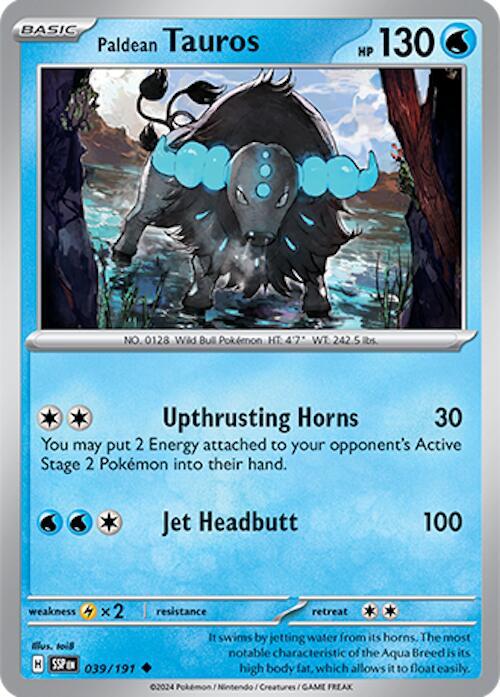 Paldean Tauros (039/191) [Scarlet & Violet: Surging Sparks] - Pokémon - Card Brawlers | Quebec | Canada |