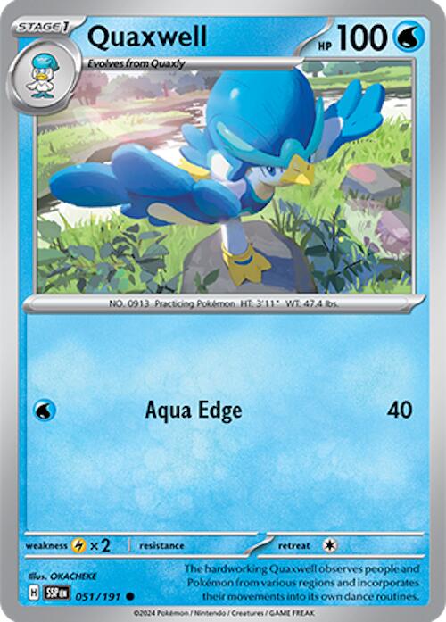 Quaxwell (051/191) [Scarlet & Violet: Surging Sparks] - Pokémon - Card Brawlers | Quebec | Canada |