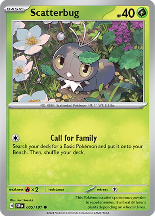Scatterbug (005/191) [Scarlet & Violet: Surging Sparks] - Pokémon - Card Brawlers | Quebec | Canada |