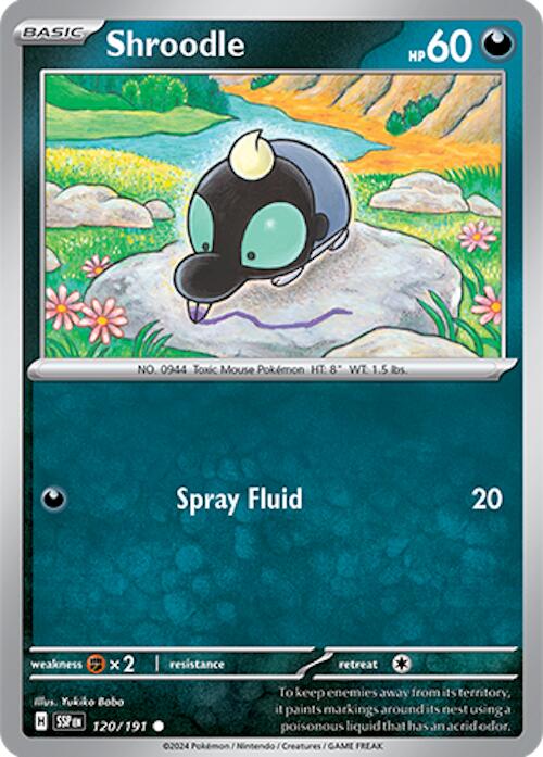 Shroodle (120/191) [Scarlet & Violet: Surging Sparks] - Pokémon - Card Brawlers | Quebec | Canada |