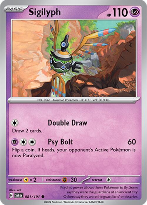 Sigilyph (081/191) [Scarlet & Violet: Surging Sparks] - Pokémon - Card Brawlers | Quebec | Canada |
