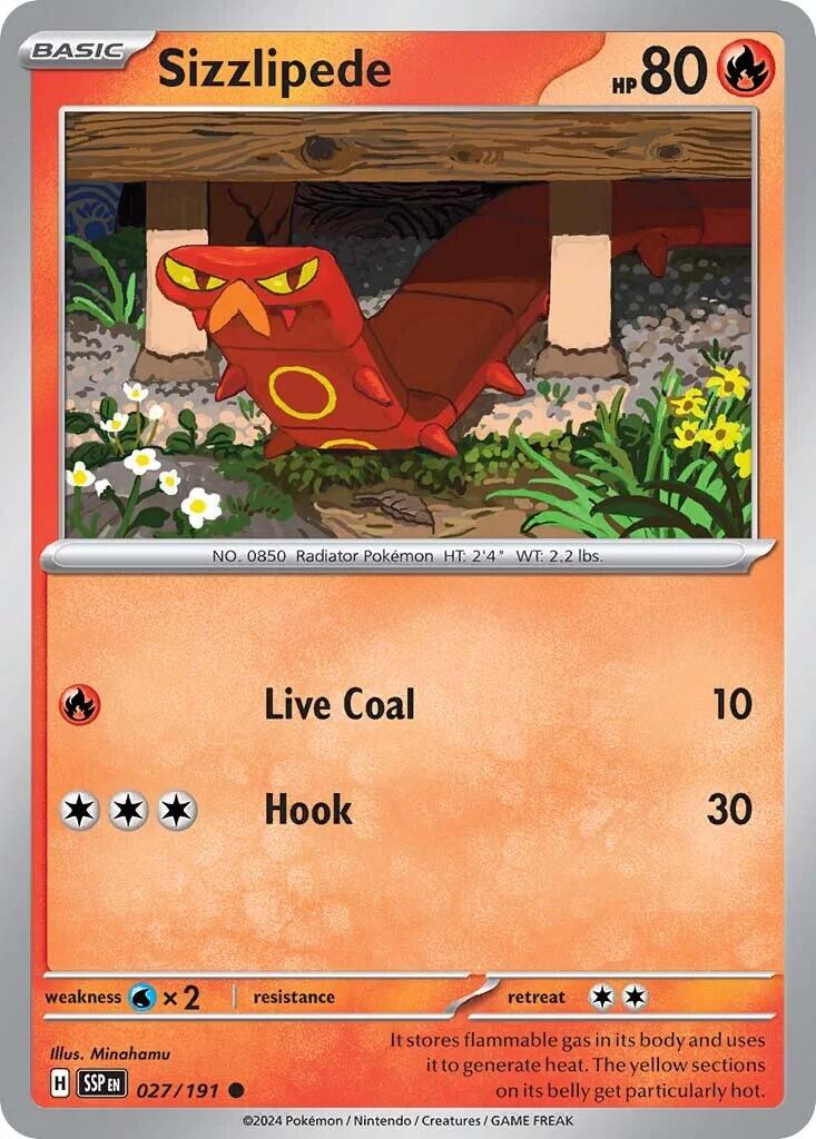 Sizzlipede (027/191) [Scarlet & Violet: Surging Sparks] - Pokémon - Card Brawlers | Quebec | Canada |