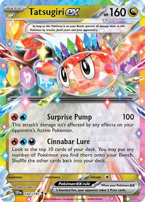 Tatsugiri ex (142/191) [Scarlet & Violet: Surging Sparks] - Pokémon - Card Brawlers | Quebec | Canada |
