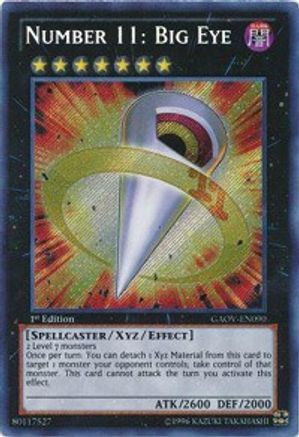 Number 11: Big Eye [GAOV-EN090] Secret Rare - Yu-Gi-Oh! - Card Brawlers | Quebec | Canada |