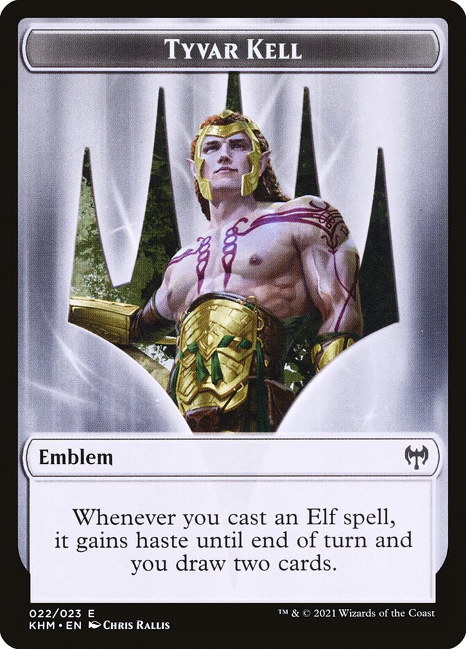 Human Warrior // Tyvar Kell Emblem Double-Sided Token [Kaldheim Tokens] - Magic: The Gathering - Card Brawlers | Quebec | Canada |