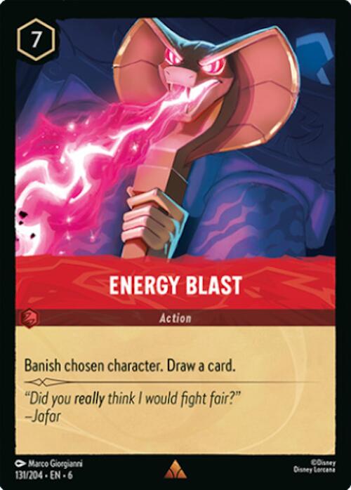 Energy Blast (131/204) [Azurite Sea] - Disney - Card Brawlers | Quebec | Canada |