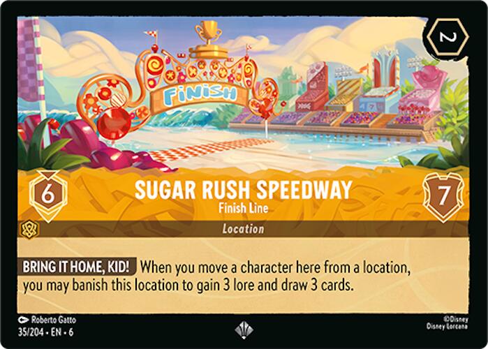 Sugar Rush Speedway - Finish Line (35/204) [Azurite Sea] - Disney - Card Brawlers | Quebec | Canada |