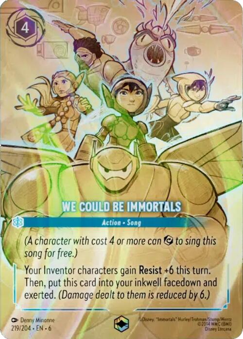 We Could Be Immortals (Enchanted) (219/204) [Azurite Sea] - Disney - Card Brawlers | Quebec | Canada |