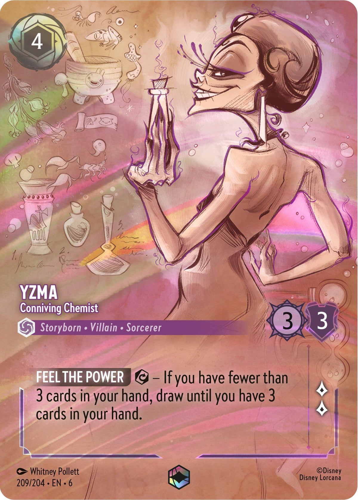 Yzma - Conniving Chemist (Enchanted) (209/204) [Azurite Sea] - Disney - Card Brawlers | Quebec | Canada |