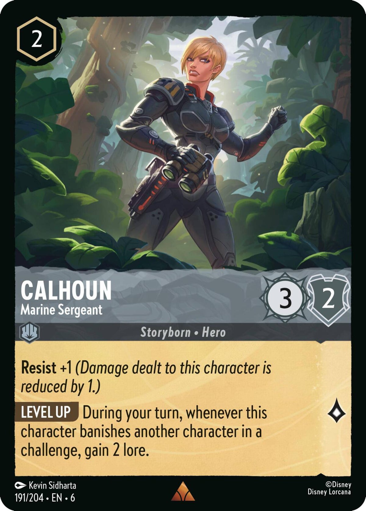Calhoun - Marine Sergeant (191/204) [Azurite Sea] - Disney - Card Brawlers | Quebec | Canada |