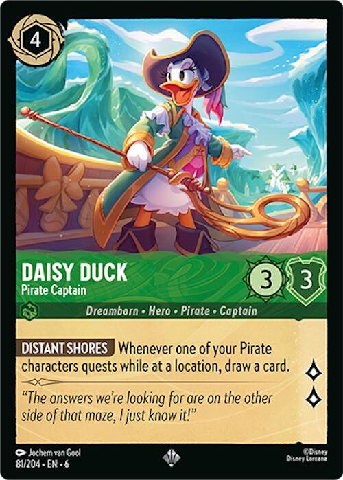 Daisy Duck - Pirate Captain (81/204) [Azurite Sea] - Disney - Card Brawlers | Quebec | Canada |