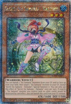 Secret Six Samurai - Hatsume (Quarter Century Secret Rare) [RA03-EN016] Quarter Century Secret Rare - Yu-Gi-Oh! - Card Brawlers | Quebec | Canada |
