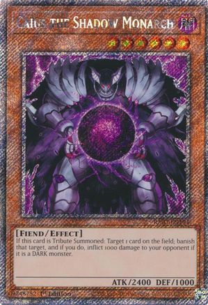 Caius the Shadow Monarch (Platinum Secret Rare) [RA03-EN194] Platinum Secret Rare - Yu-Gi-Oh! - Card Brawlers | Quebec | Canada |