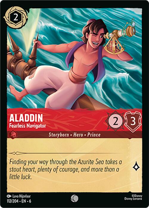 Aladdin - Fearless Navigator (112/204) [Azurite Sea] - Disney - Card Brawlers | Quebec | Canada |