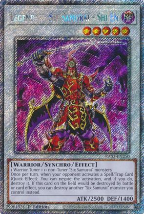 Legendary Six Samurai - Shi En (Platinum Secret Rare) [RA03-EN250] Platinum Secret Rare - Yu-Gi-Oh! - Card Brawlers | Quebec | Canada |