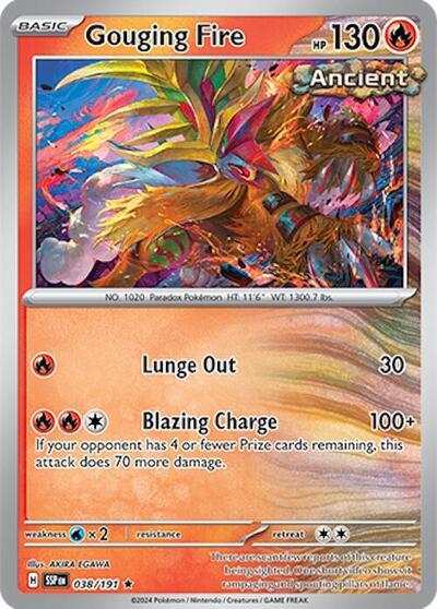 Gouging Fire (038/191) (Deck Exclusives) [Scarlet & Violet: Surging Sparks] - Pokémon - Card Brawlers | Quebec | Canada |