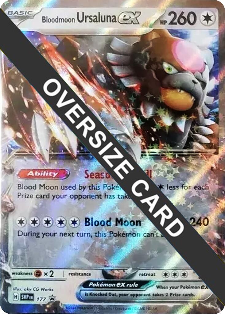 Bloodmoon Ursaluna ex (177) (Jumbo Card) [Scarlet & Violet: Black Star Promos] - Pokémon - Card Brawlers | Quebec | Canada |