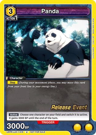 Panda (016) (UEPR/JJK-1-016) - UE03BT Jujutsu Kaisen Release Event Cards