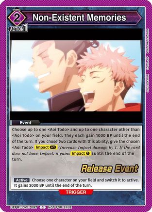Non-Existent Memories (UEPR/JJK-1-097) - UE03BT Jujutsu Kaisen Release Event Cards