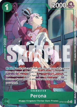 Perona (Parallel) (OP09-034) - Emperors in the New World Foil