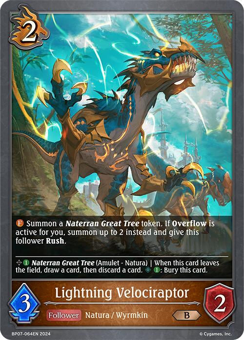 Lightning Velociraptor (BP07-064EN) [Verdant Steel] - Bushiroad - Card Brawlers | Quebec | Canada |