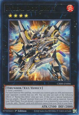 Ryzeal Duo Drive [CRBR-EN006] Ultra Rare - Yu-Gi-Oh! - Card Brawlers | Quebec | Canada |