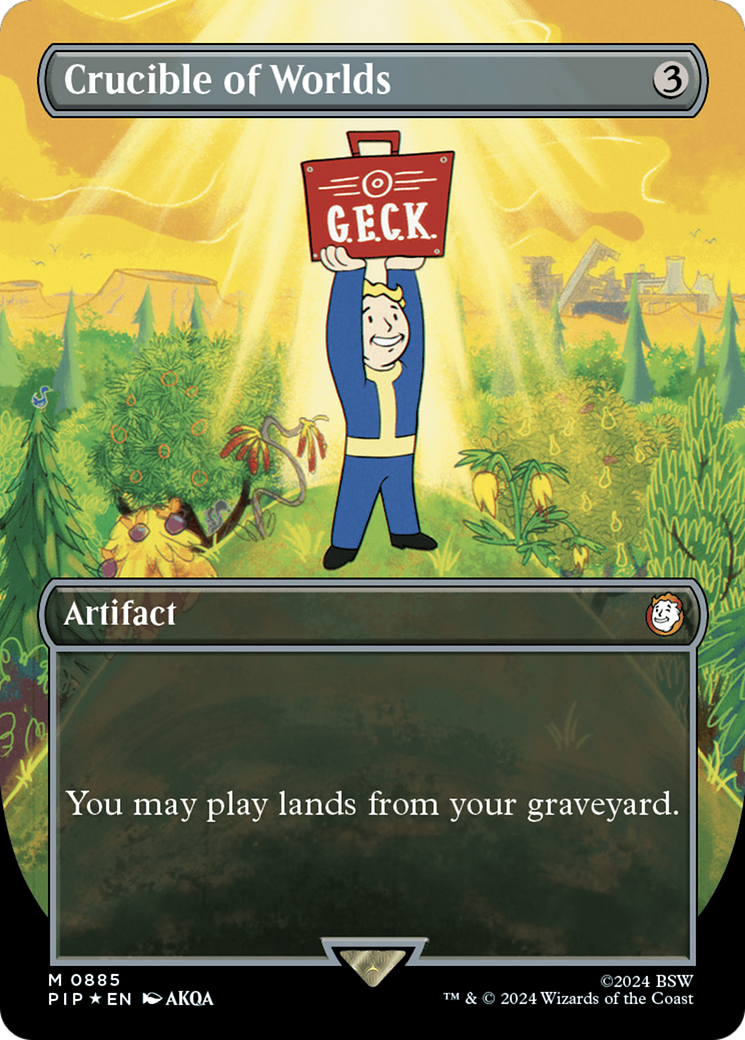 Crucible of Worlds (Borderless) (Surge Foil) [Fallout] - Magic: The Gathering - Card Brawlers | Quebec | Canada |