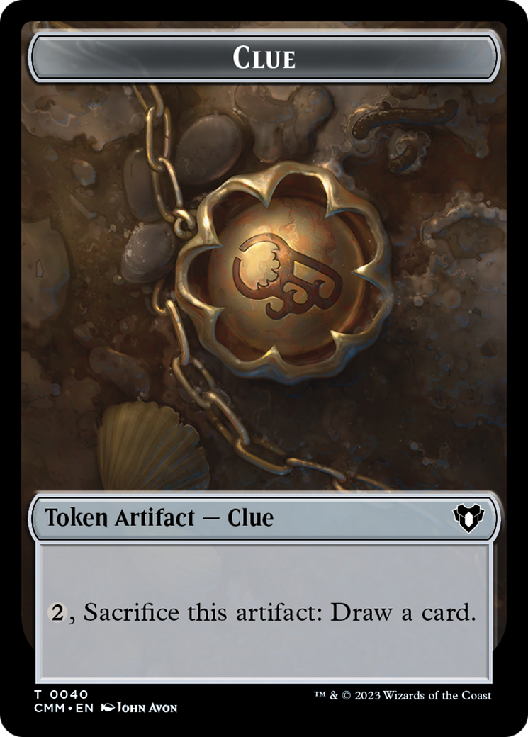 Clue // Emblem - Teferi, Temporal Archmage Double-Sided Token [Commander Masters Tokens] - Magic: The Gathering - Card Brawlers | Quebec | Canada |