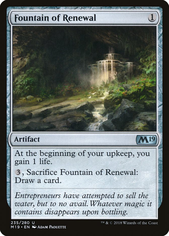Fountain of Renewal [Core Set 2019] - Magic: The Gathering - Card Brawlers | Quebec | Canada |