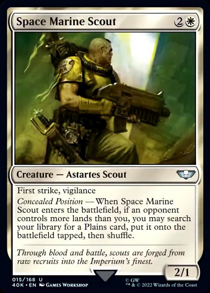 Space Marine Scout (Surge Foil) [Warhammer 40,000] - Magic: The Gathering - Card Brawlers | Quebec | Canada |