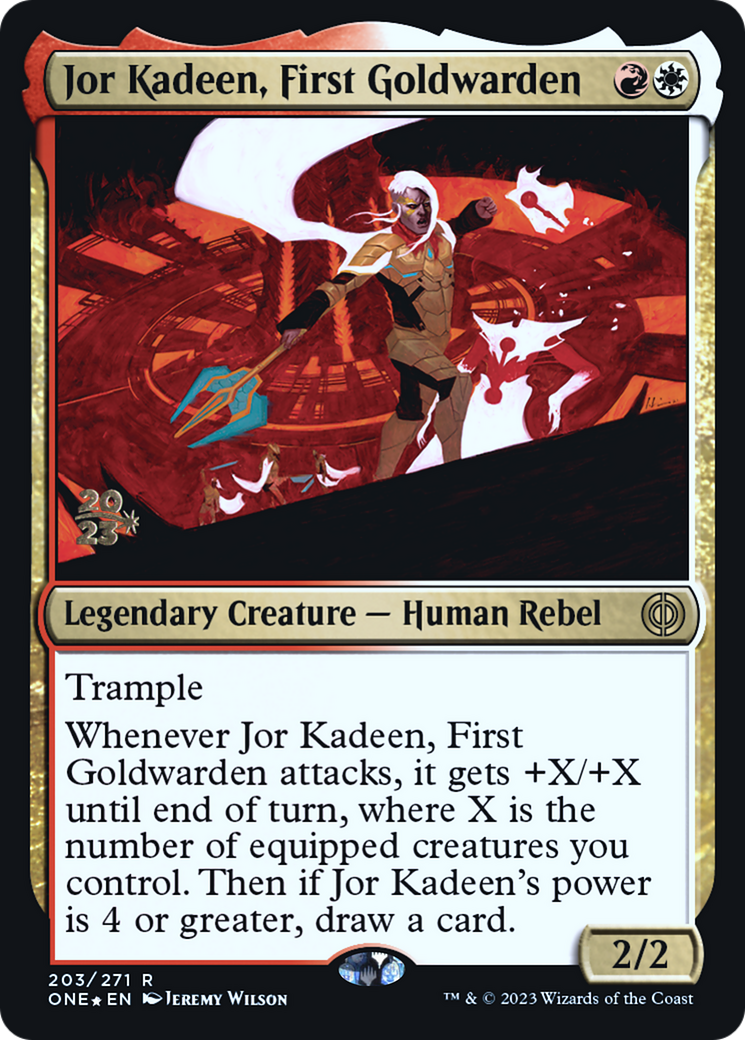 Jor Kadeen, First Goldwarden [Phyrexia: All Will Be One Prerelease Promos] - Magic: The Gathering - Card Brawlers | Quebec | Canada |