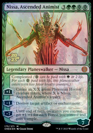 Nissa, Ascended Animist [Phyrexia: All Will Be One Prerelease Promos] - Magic: The Gathering - Card Brawlers | Quebec | Canada |