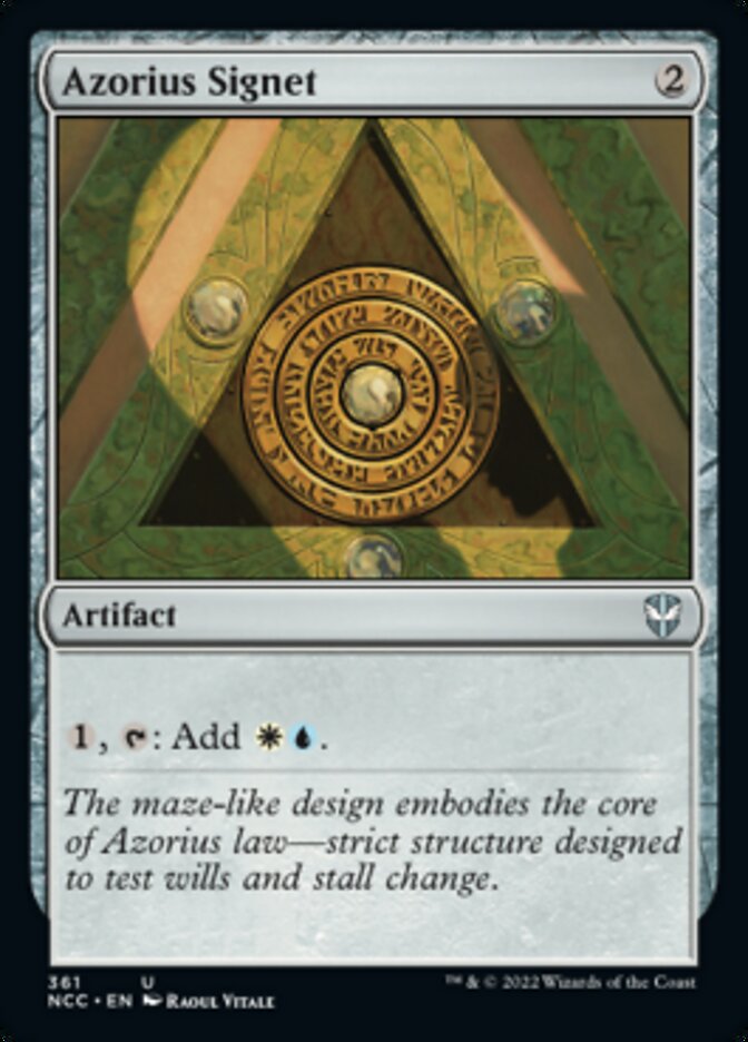 Azorius Signet [Streets of New Capenna Commander] - Magic: The Gathering - Card Brawlers | Quebec | Canada |