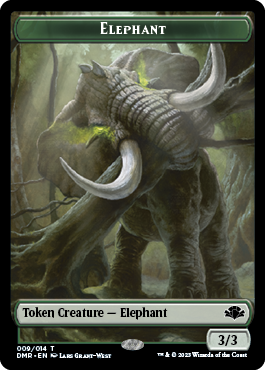 Elephant // Squirrel Double-Sided Token [Dominaria Remastered Tokens] - Magic: The Gathering - Card Brawlers | Quebec | Canada |