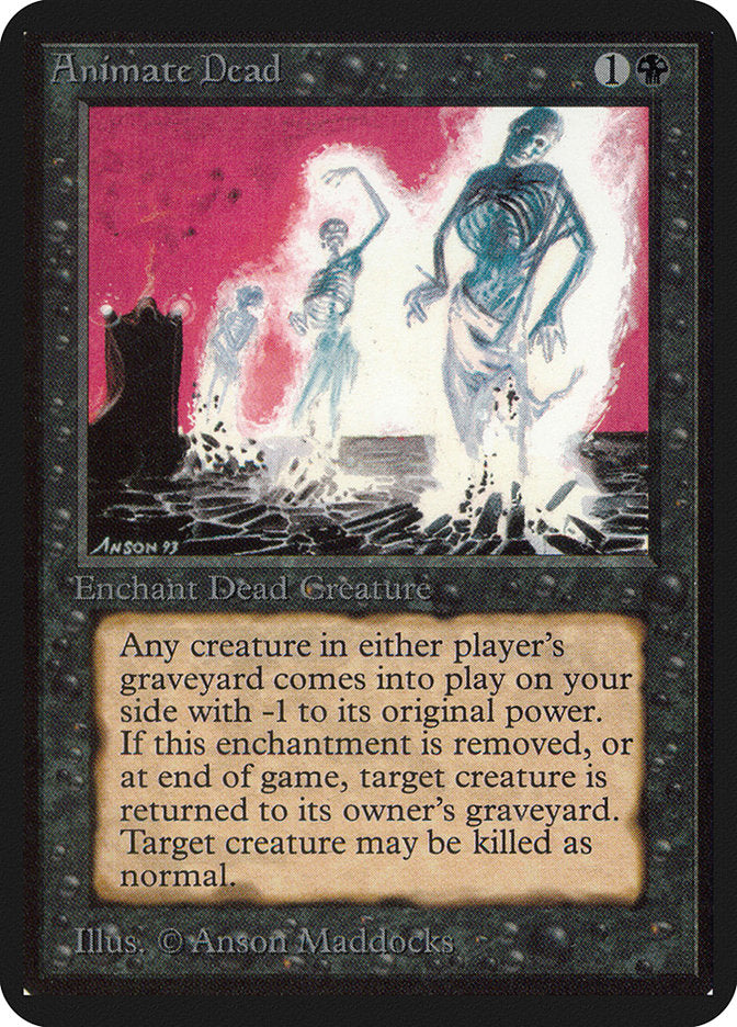 Animate Dead [Alpha Edition] - Magic: The Gathering - Card Brawlers | Quebec | Canada |