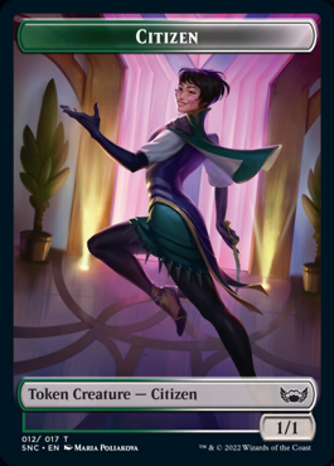 Fish // Citizen Double-Sided Token [Streets of New Capenna Tokens] - Magic: The Gathering - Card Brawlers | Quebec | Canada |